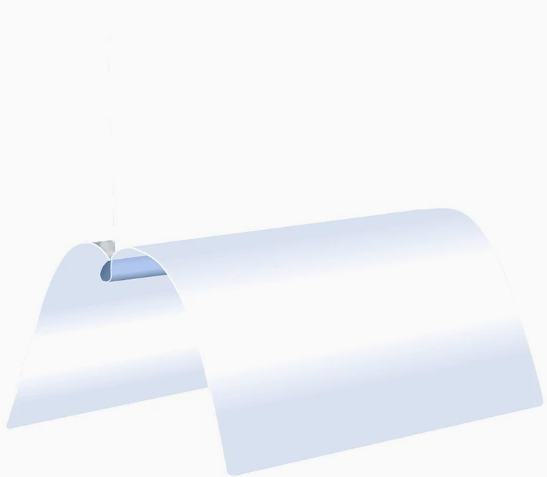 渐变透明抽杆夹a4水滴文件夹学生用活页书本夹试卷收纳夹整理神