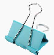 彩色长尾夹办公小夹子燕尾夹金属手账黑色票据夹文具