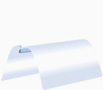 渐变透明抽杆夹a4水滴文件夹学生用活页书本夹试卷收纳夹整理神